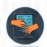 A stylized icon representing a live, hands-on demonstration or practical example.